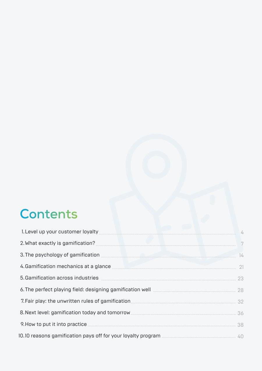 Table of contents with 10 levels